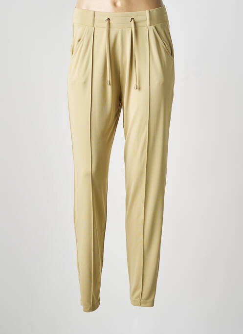 Pantalon slim talie elastică mărime normală verde ANANKE femme