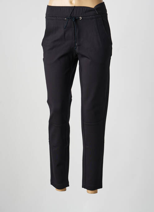 Pantalon slim talie elastică mărime normală negru ANNA MONTANA femme