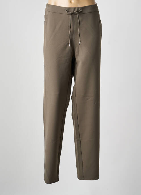 Pantalon drept elasticitate mărime normală verde FRANK WALDER femme