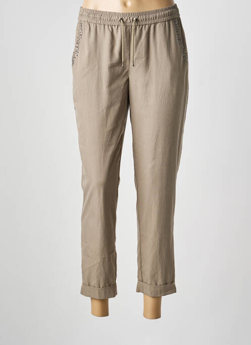 Pantalon 7/8 talie elastică mărime normală verde THOMAS RABE femme