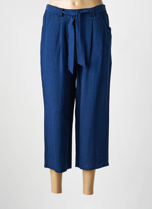 Pantalon trei sferturi talie elastică mărime normală albastru THOMAS RABE femme