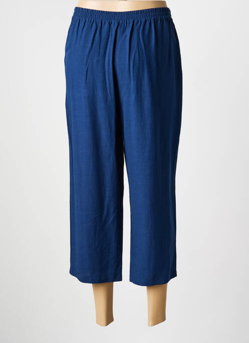 Pantalon trei sferturi talie elastică mărime normală albastru THOMAS RABE femme