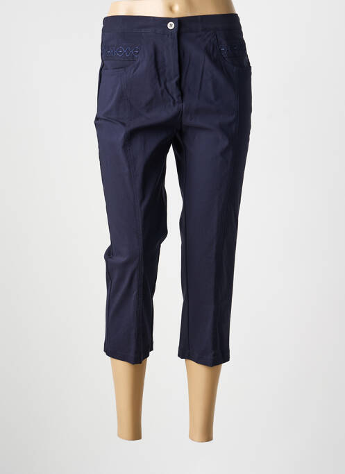 Pantalon trei sferturi elasticitate mărime normală albastru TELMAIL femme