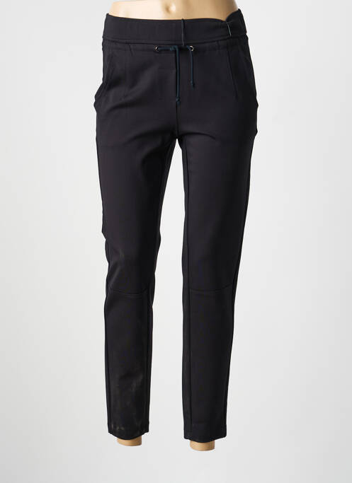 Pantalon slim talie elastică mărime normală negru ANNA MONTANA femme