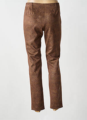 Pantalon slim talie elastică mărime normală maro MERI & ESCA femeie