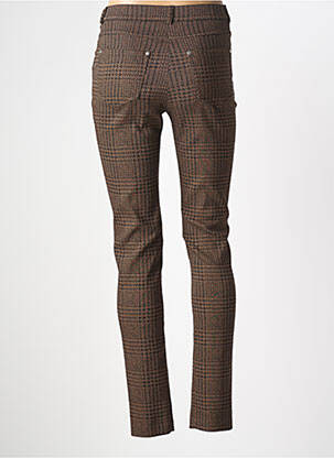 Pantalon slim elasticitate mărime normală maro GUY DUBOUIS femeie