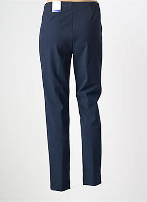 Pantalon slim talie elastică mărime normală albastru FRANK WALDER femeie