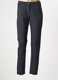 Pantalon slim țesătură poplin mărime normală negru ANNA MONTANA femme