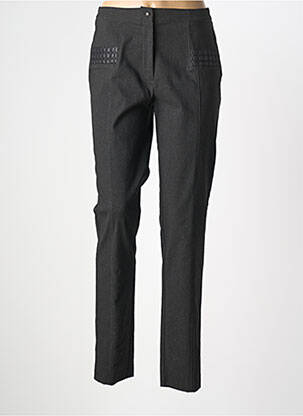 Pantalon slim talie elastică mărime normală gri TELMAIL femeie