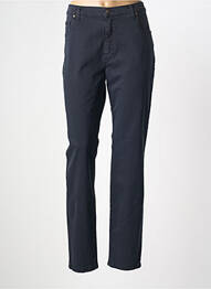 Pantalon slim țesătură poplin mărime normală albastru LCDN femme