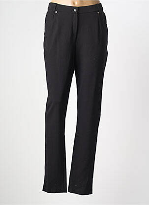 Pantalon slim țesătură poplin mărime normală negru GUY DUBOUIS femeie