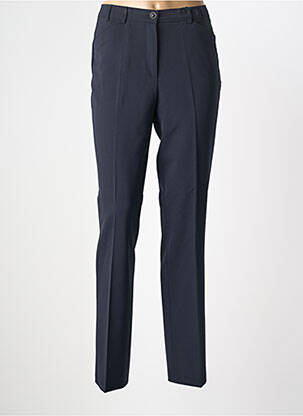 Pantalon drept țesătură crep mărime normală albastru GARDEUR femeie
