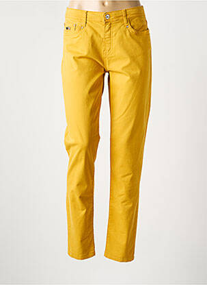 Blugi cu croială slim galben FUEGO WOMAN femeie