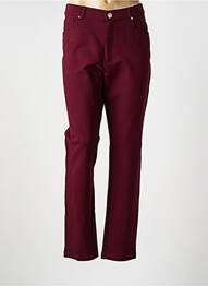 Pantalon slim elasticitate mărime normală roșu LCDN femme