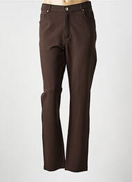 Pantalon slim elasticitate mărime normală maro LCDN femme