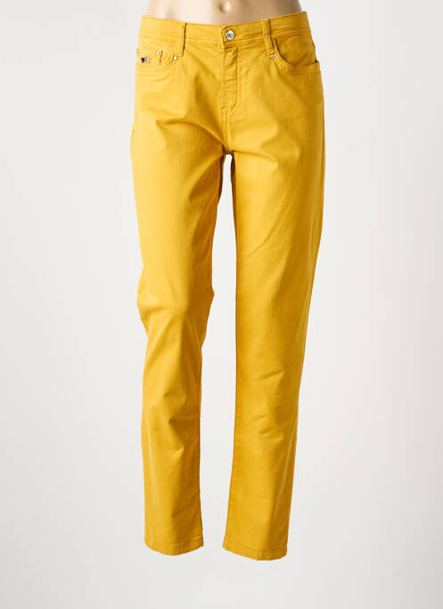 Blugi cu croială slim galben FUEGO WOMAN femeie