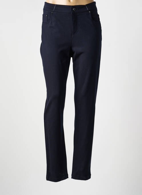 Pantalon slim albastru ANNA MONTANA femeie