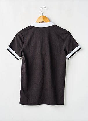Polo serigrafie flockată mâneci scurte negru DKNY băiat
