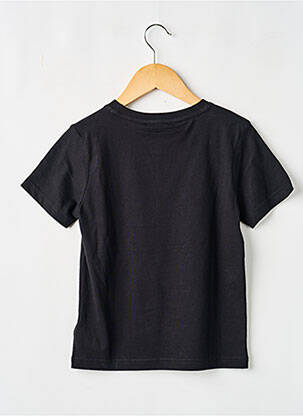 Tricou serigrafie flockată mâneci scurte negru DKNY băiat