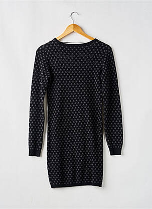 Rochie pulover plasă fină mâneci lungi negru KAPORAL fată