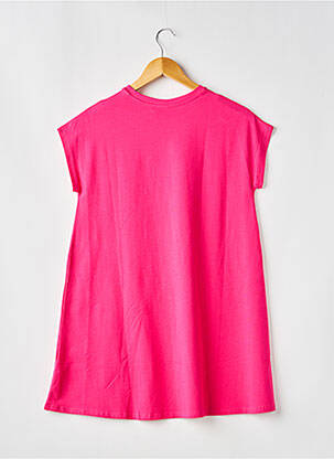 Rochie scurtă mâneci scurte mâneci scurte roz DKNY fată