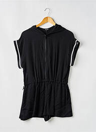 Salopetă scurtă croială cambrată mâneci scurte negru DKNY fille
