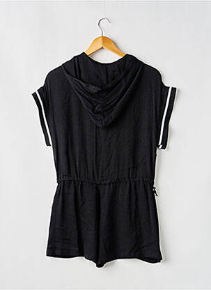 Salopetă scurtă croială cambrată mâneci scurte negru DKNY fată