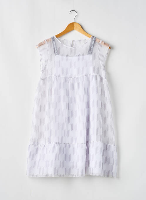 Rochie scurtă alb KARL LAGERFELD fată