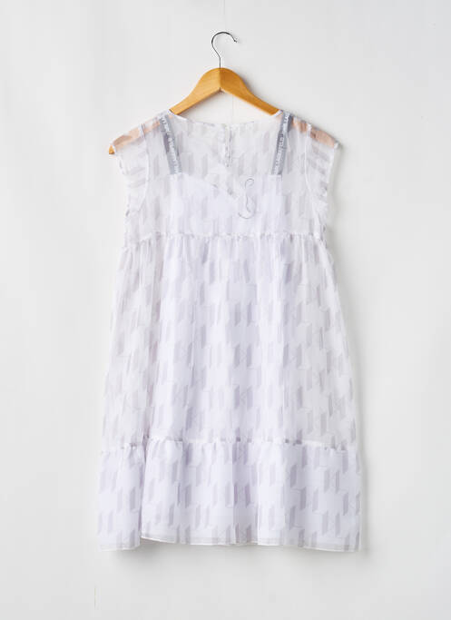 Rochie scurtă alb KARL LAGERFELD fată
