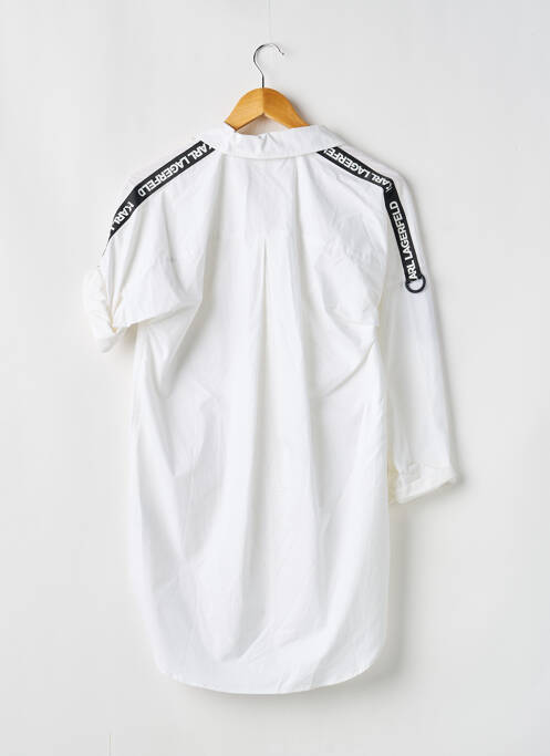 Rochie scurtă alb KARL LAGERFELD fată