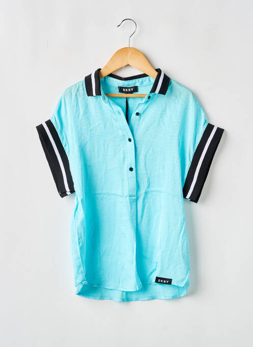 Rochie scurtă albastru DKNY fată