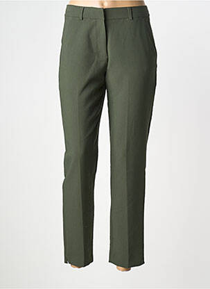 Pantalon 7/8 talie cu cleme mărime normală verde LA FEE MARABOUTEE femeie
