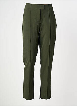 Pantalon slim talie înaltă talie înaltă verde B.YOUNG femeie