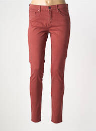 Pantalon slim țesătură poplin mărime normală roșu CARLA KOPS femme