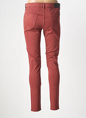 Pantalon slim țesătură poplin mărime normală roșu CARLA KOPS femeie