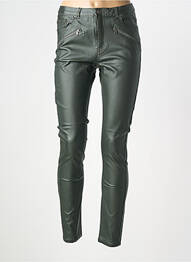 Pantalon slim țesătură acoperită mărime normală verde B.YOUNG femeie