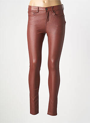 Pantalon slim talie înaltă talie înaltă maro B.YOUNG femeie