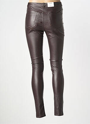 Pantalon slim talie înaltă talie înaltă maro închis B.YOUNG femeie