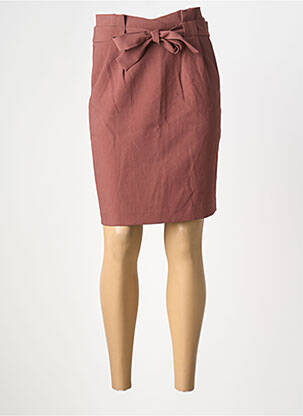 Fustă midi roz ICHI femeie