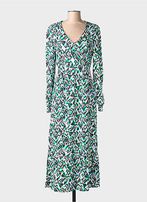 Rochie lungă mâneci lungi mâneci lungi verde ÉTYMOLOGIE femeie