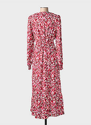 Rochie lungă mâneci lungi mâneci lungi roz ÉTYMOLOGIE femeie