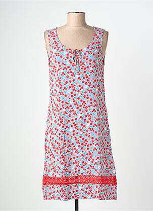 Rochie midi imprimeu floral fără mâneci roșu ESPRIT DE LA MER femme