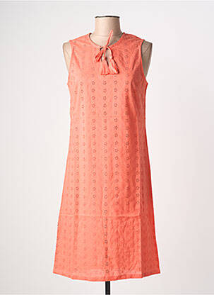 Rochie midi fără mâneci fără mâneci portocaliu ESPRIT DE LA MER femme