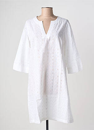 Rochie midi mâneci 3/4 mâneci 3/4 alb ESPRIT DE LA MER femeie