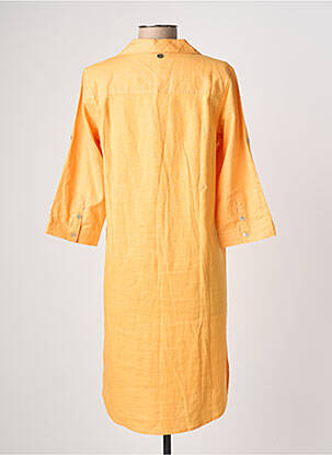 Rochie midi mâneci 3/4 mâneci 3/4 portocalie ESPRIT DE LA MER femeie