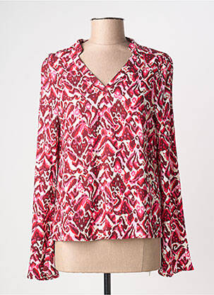 Bluză imprimeu fantezie mâneci lungi roz ÉTYMOLOGIE femme