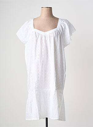 Rochie midi mâneci scurte mâneci scurte alb ESPRIT DE LA MER femme