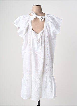 Rochie midi mâneci scurte mâneci scurte alb ESPRIT DE LA MER femeie