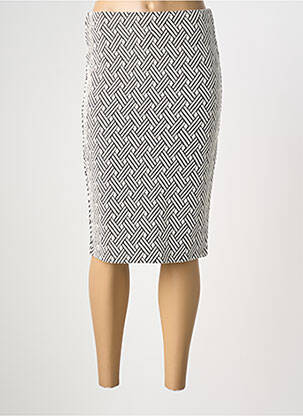 Fustă midi mărime normală alb ÉTYMOLOGIE femme