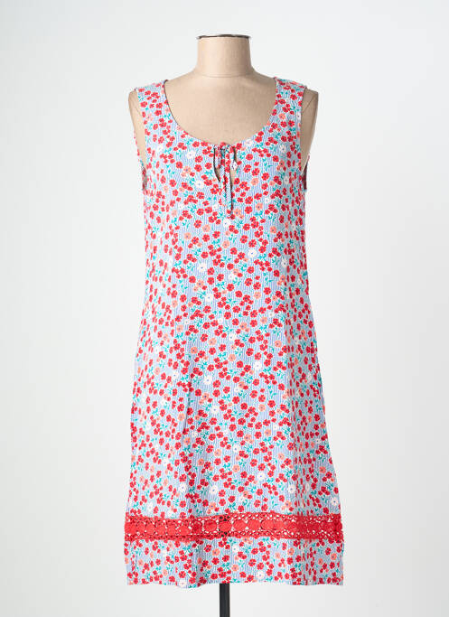 Rochie midi imprimeu floral fără mâneci roșu ESPRIT DE LA MER femme